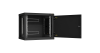Настенный разборный шкаф NIKOMAX 19", 9U, металлическая дверь, Ш600хВ503хГ450мм, 2 пары монтажных направляющих, черный
