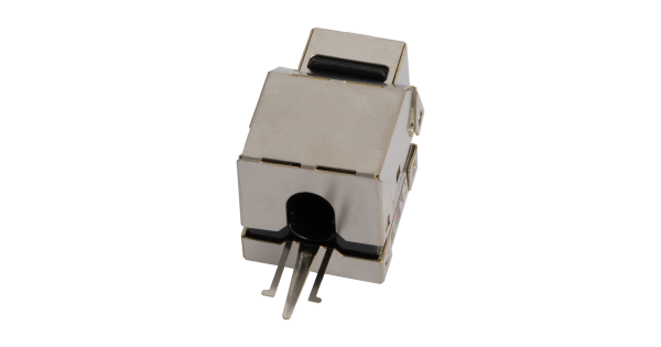 Модуль-вставка NETLAN типа Keystone, Кат.6 (Класс E), 250МГц, RJ45/8P8C, 110/KRONE, T568A/B, экранированный, металлик, уп-ка 10шт.