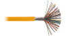 Кабель NETLAN U/UTP 50 пар, Кат.5 (Класс D), 100МГц, одножильный, BC (чистая медь), полимерный материал, LSZH, оранжевый, 305м - гарантия 1 год