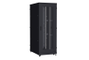 Напольный шкаф NIKOMAX серии TFA-R 19", 42U, дверь со стеклом и металлическая, металлические двухуровневые стенки, Ш800хВ2114хГ1200мм, в разобранном виде, черный