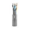 Кабель витая пара NTSS PREMIUM S/FTP 6A 4 пары одножильный 23AWG LSZH внутренний нг(А)-HF 305м серый