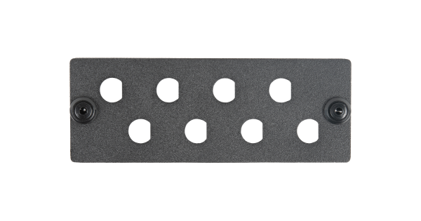 Адаптерная панель NIKOMAX серии SH, до 8 одинарных адаптеров FC/ST, черная