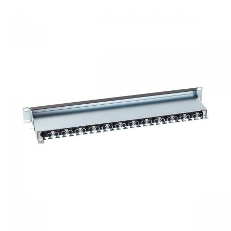 Патч-панель NTSS PREMIUM 1U 24 порта RJ45 FTP cat.5е, Krone IDC (инструмент в комплекте), с органайзером
