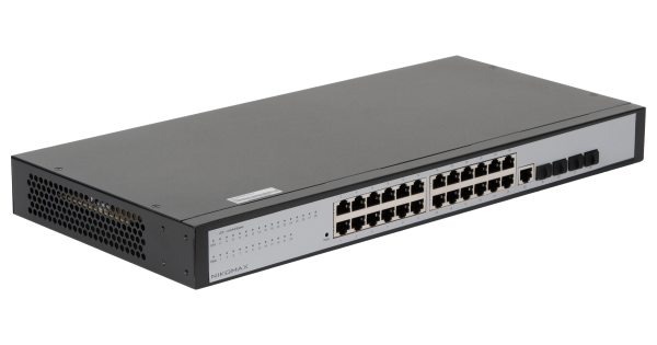 Управляемый коммутатор L2 NIKOMAX 24 Base-T 10/100/1000Mb/s портов, 4 SFP 1000Mb/s, 1 Console. 1U 19'', 220V