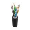 Кабель витая пара NTSS F/UTP 5e 4 пары одножильный 24AWG медь 305м внешний PE черный