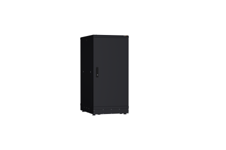 Напольный шкаф NIKOMAX серии TFR-R2 19", 24U, металлические двери, металлические стенки, Ш600хВ1280хГ800мм, в разобранном виде, черный