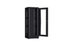 Напольный шкаф NIKOMAX серии TFR-R2 19", 33U, дверь со стеклом и металлическая, металлические стенки, Ш600хВ1702хГ600мм, в разобранном виде, черный