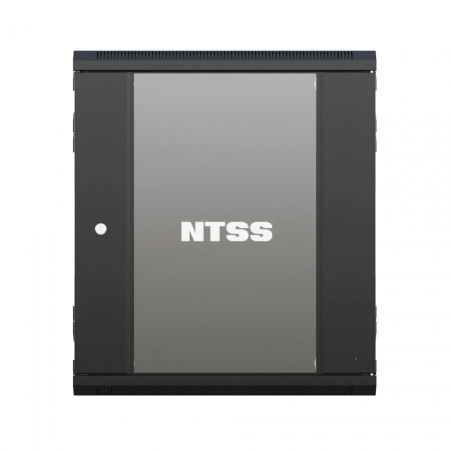 Шкаф настенный телекоммуникационный NTSS W 18U 600х600х964мм, 2 профиля 19, дверь стеклянная, боковые стенки съемные, задняя стенка, разобранный, черн