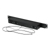 Панель NIKOMAX с терморегулятором и датчиком, 19", 1U, Г90мм, без шнура питания, черная