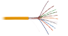 Кабель NETLAN U/UTP 10 пар, Кат.5 (Класс D), 100МГц, одножильный, BC (чистая медь), полимерный материал, LSZH, оранжевый, 305м - гарантия 1 год