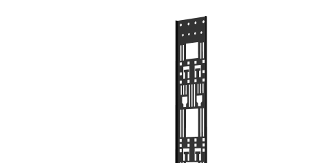 Лоток Zero-Unit NIKOMAX для крепления аксессуаров с крепежом, 47U черный.