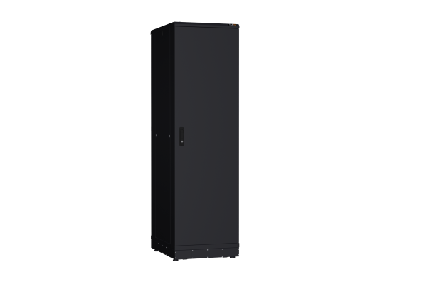 Напольный шкаф NIKOMAX серии TFR-R2 19", 42U, металлические двери, металлические стенки, Ш600хВ2010хГ800мм, в разобранном виде, черный