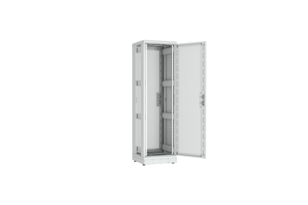 Напольный шкаф NIKOMAX серии TFR-R2 19", 42U, перфорированные двери, металлические стенки, Ш600хВ2010хГ600мм, в разобранном виде, серый