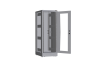 Напольный шкаф NIKOMAX серии TFR-R2 19", 33U, дверь со стеклом и металлическая, металлические стенки, Ш600хВ1702хГ800мм, в разобранном виде, серый