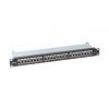 Патч-панель NTSS PREMIUM 1U 24 порта RJ45 FTP cat.5е, Krone IDC (инструмент в комплекте), с органайзером