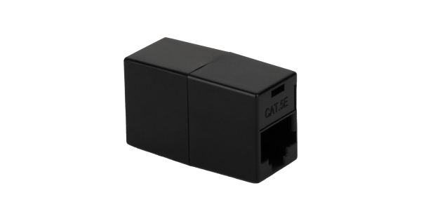 Кабельный соединитель NETLAN RJ45-RJ45 (8P8C), Кат.5e (Класс D), 100МГц, неэкранированный, черный, уп-ка 10шт.
