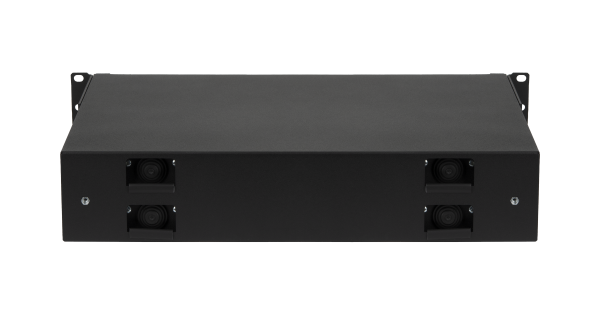 Оптический кросс NIKOMAX 19" Premium Line, 2U, до 96 SC (48 Duplex SC адаптеров) или 192 LC (48 Quadro LC адаптеров) портов, выдвижной, со съёмной полкой, черный