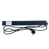 Блок розеток NTSS, 19", 1U, алюминий, 1ф16A, 3.7кВт, (8) Schuko CEE 7/7, выкл. с подсв.и крыш., 1.8м каб., вил. Schuko