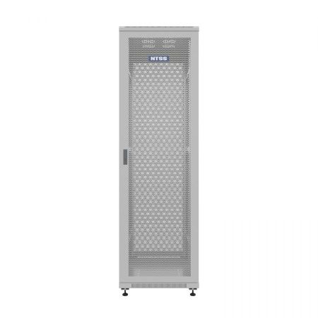 Шкаф напольный универсальный серверный NTSS R 42U 800х1000мм, 4 профиля 19, двери перфорированная и перфорированная двухстворчатая, боковые стенки съе
