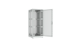 Напольный шкаф NIKOMAX серии TFR-R2 19", 42U, двери перфорированные, одностворчатая и двустворчатая, металлические стенки, Ш800хВ2010хГ1000мм, в разобранном виде, серый