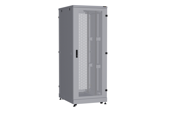 Напольный шкаф NIKOMAX серии TFA-R 19", 42U, двери перфорированные, одностворчатая и двустворчатая, металлические стенки, Ш800хВ2114хГ1000мм, в разобранном виде, серый