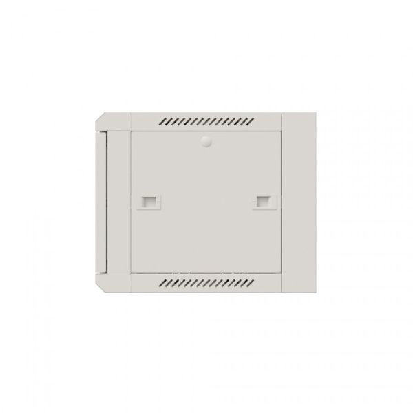 Шкаф настенный телекоммуникационный NTSS W 9U 600х600х500мм, 2 профиля 19, дверь сплошная металл, боковые стенки съемные, разобранный, серый RAL 7035