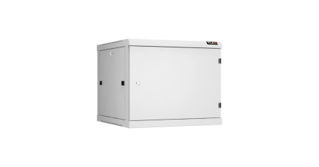 Настенный разборный шкаф NIKOMAX 19", 9U, металлическая дверь, Ш600хВ503хГ600мм, 2 пары монтажных направляющих, серый