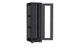 Напольный шкаф NIKOMAX серии TFA-R 19", 42U, дверь со стеклом и металлическая, металлические стенки, Ш600хВ2114хГ800мм, в разобранном виде, черный