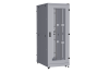 Напольный шкаф NIKOMAX серии TFA-R 19", 42U, дверь со стеклом и металлическая, металлические двухуровневые стенки, Ш800хВ2114хГ1200мм, в разобранном виде, серый