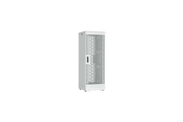 Напольный шкаф NIKOMAX серии TFR-R2 19", 33U, перфорированные двери, металлические стенки, Ш600хВ1702хГ600мм, в разобранном виде, серый