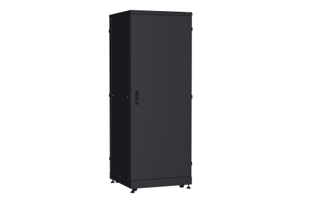 Напольный шкаф NIKOMAX серии TFA-R 19", 42U, металлические двери, металлические стенки, Ш800хВ2114хГ800мм, в разобранном виде, черный