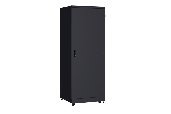 Напольный шкаф NIKOMAX серии TFA-R 19", 42U, металлические двери, металлические стенки, Ш800хВ2114хГ800мм, в разобранном виде, черный