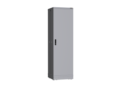 Напольный шкаф NIKOMAX серии TFR-R2 19", 42U, металлические двери, металлические стенки, Ш600хВ2010хГ600мм, в разобранном виде, серый