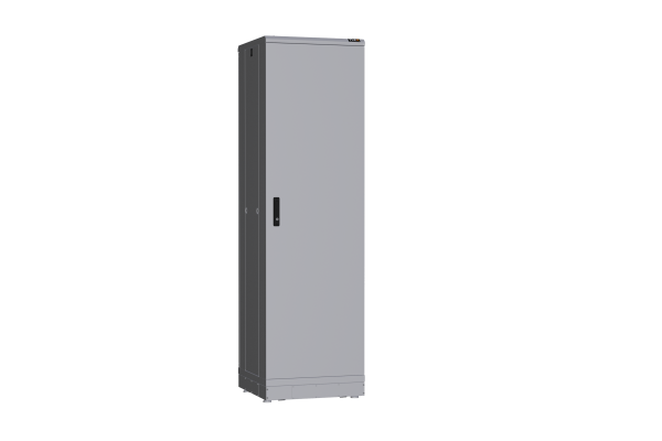 Напольный шкаф NIKOMAX серии TFR-R2 19", 42U, металлические двери, металлические стенки, Ш600хВ2010хГ600мм, в разобранном виде, серый