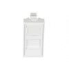 Лицевая панель NTSS PREMIUM для розеточных модулей типа Keystone 22.5x45 со шторкой