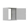 Шкаф настенный телекоммуникационный NTSS LIME 12U 550х450х635мм, 2 профиля 19, дверь сплошная металл, боковые стенки несъемные, разобранный, серый RAL
