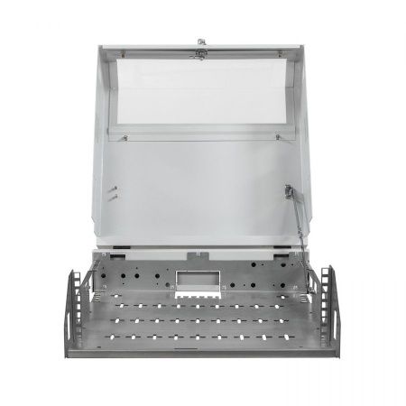 Шкаф настенный телекоммуникационный NTSS SOHO 19 5U: 3U+2U, собранный, серый RAL 7035