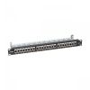 Патч-панель NTSS PREMIUM 1U 24 порта RJ45 FTP cat.5е, Krone IDC (инструмент в комплекте), с органайзером