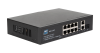 Коммутатор NETLAN, неуправляемый, 8*10/100/1000Мбит/с PoE (af/at), 2*10/100/1000Мбит/с RJ45, 1*100/1000Мбит/с SFP, DC52V/2.3A, PoE бюджет 120W