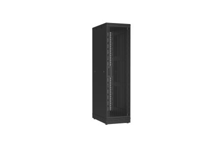 Напольный шкаф NIKOMAX серии TFR-R2 19", 47U, перфорированные двери, металлические стенки, Ш600хВ2232хГ1000мм, в разобранном виде, черный