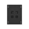 Шкаф напольный универсальный серверный NTSS R 42U 800х800мм, 4 профиля 19, двери стекло и сплошная металл, боковые стенки съемные, регулируемые опоры,
