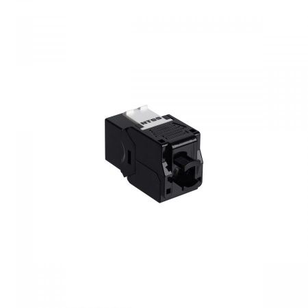 Розеточный модуль NTSS PREMIUM Keystone RJ45 UTP CAT5e 180 градусов безинструментальный черный ver2