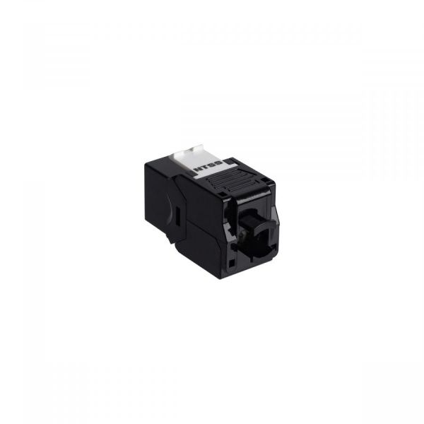 Розеточный модуль NTSS PREMIUM Keystone RJ45 UTP CAT5e 180 градусов безинструментальный черный ver2