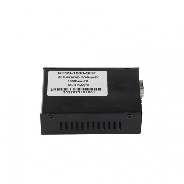 Медиаконвертер NTSS с RJ45 портом 10/100/1000Base-TX/1000Base-FX, без SFP модуля, расстояние передачи до 3,20,40,60,80,120,160,200 км, DC 5В 2А