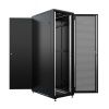 Шкаф напольный универсальный серверный NTSS R 22U 600х1000мм, 4 профиля 19, двери перфорированная и сплошная металл, боковые стенки съемные, регулируе