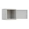 Шкаф настенный телекоммуникационный NTSS W 12U 600х600х635мм, 2 профиля 19, дверь сплошная металл, боковые стенки съемные, разобранный, серый RAL 7035