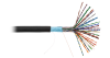 Кабель NETLAN F/UTP 25 пар, Кат.5 (Класс D), 100МГц, одножильный, BC (чистая медь), полиэтилен, внешний, до -40C, черный, 305м - гарантия 1 год