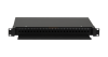 Оптический кросс NIKOMAX 19", 1U, до 24 FC/ST портов, выдвижной, со съёмной полкой,  черный, в комплекте: сплайс-кассета и КДЗС