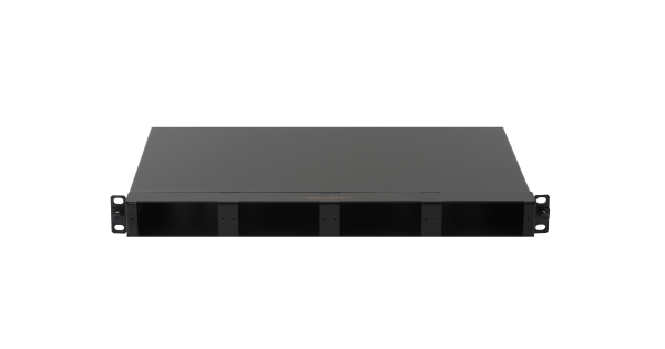 Оптический кросс NIKOMAX 19" серии MS, 1U, до 4 кассетных модулей/ панелей, выдвижной, черный