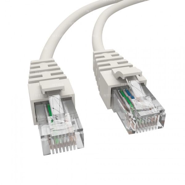 Патч-корд NTSS 2хRJ45/8P8C, T568B UTP 5e кат. литой 7 метров, LSZH, белый